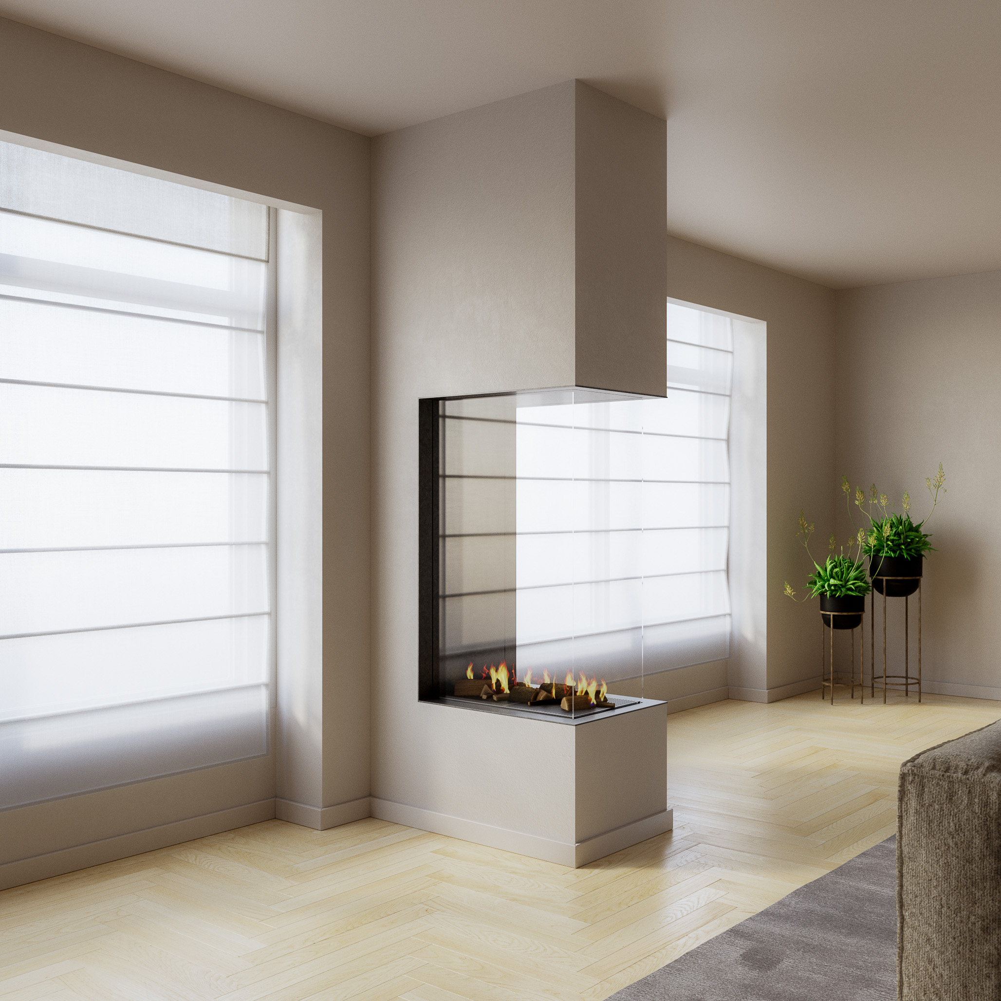 Elu Room Divider 75-120_1.4 SQ